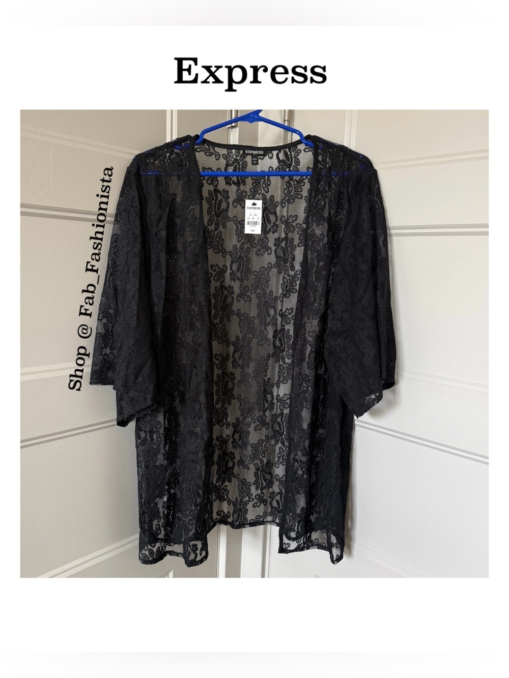 Express Lace kimono coverup size small